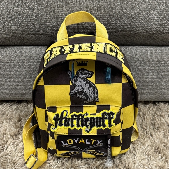 Fred Segal Harry Potter Checker Hufflepuff Mini Backpack